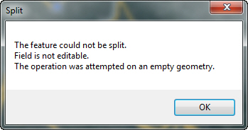 Split Tool Error